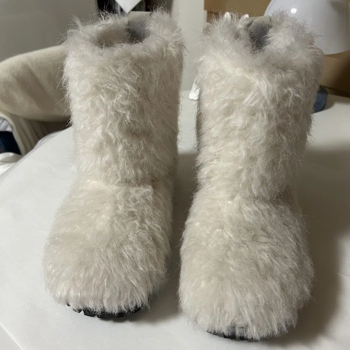 더바넷 에코 퍼부츠 eco fur boots