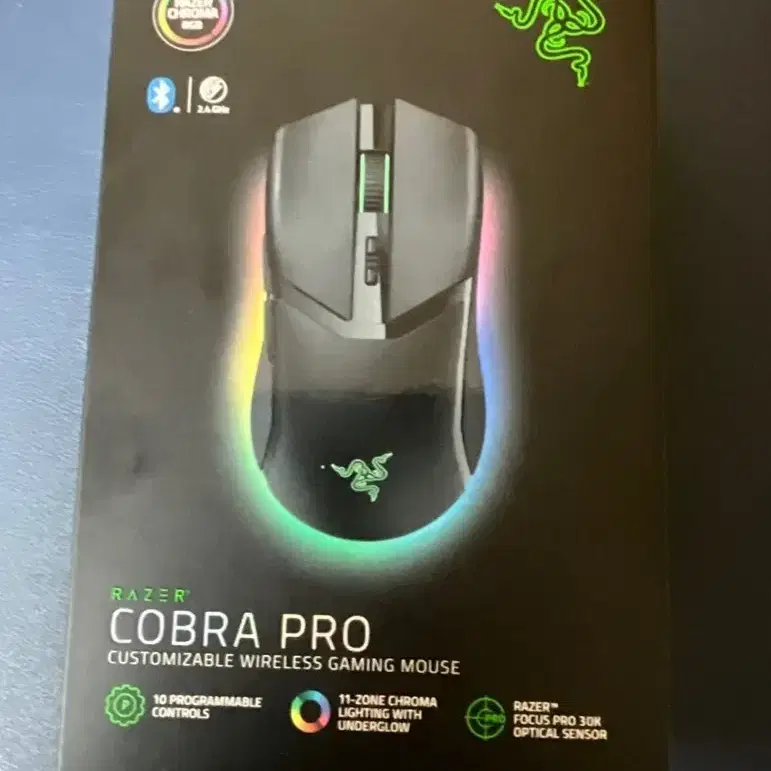 레이저 코브라 프로 마우스 팝니다 razer cobra 무선