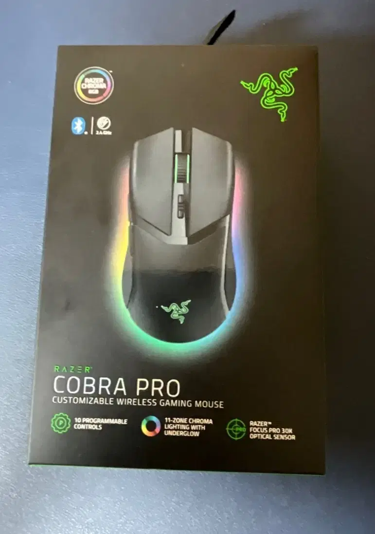 레이저 코브라 프로 마우스 팝니다 razer cobra 무선