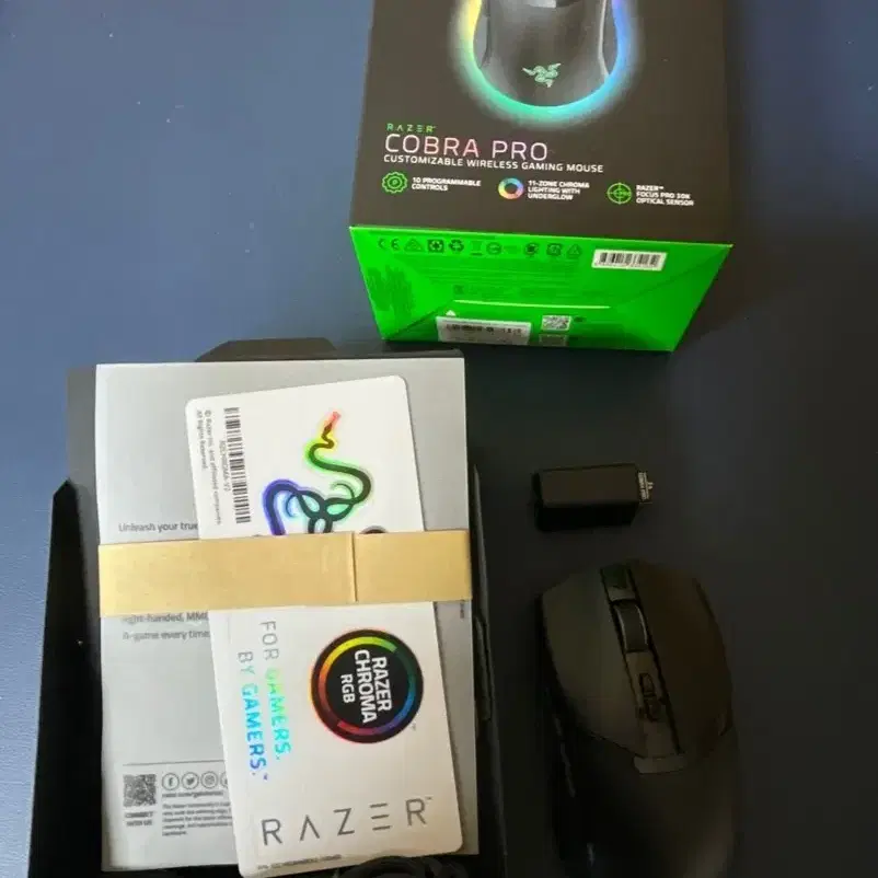 레이저 코브라 프로 마우스 팝니다 razer cobra 무선