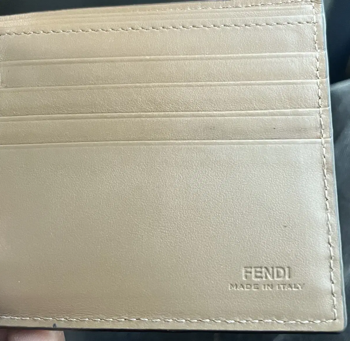 Fendi Fabric Bi-Fold Wallet Brown