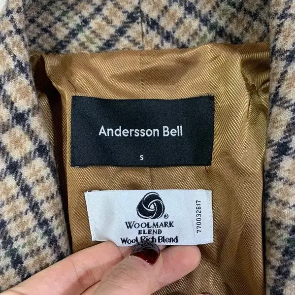 ANDERSSON BELL 체크 코트 여성용 S