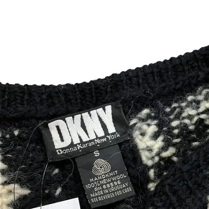 Dkny 체크 패턴 울 니트 y08397