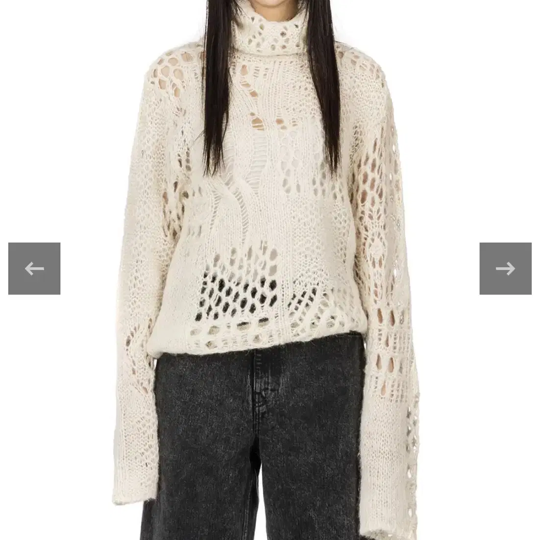 Our Legacy 아워레가시 CROCHET ROLL NECK BONE