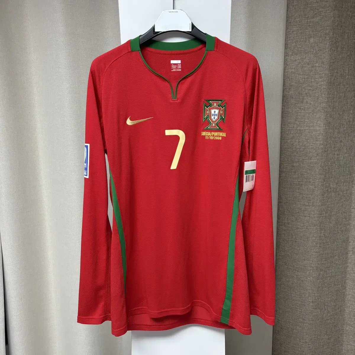 (New) Portugal 08-10 Ronaldo Authentic Long Sleeve Shirt XL