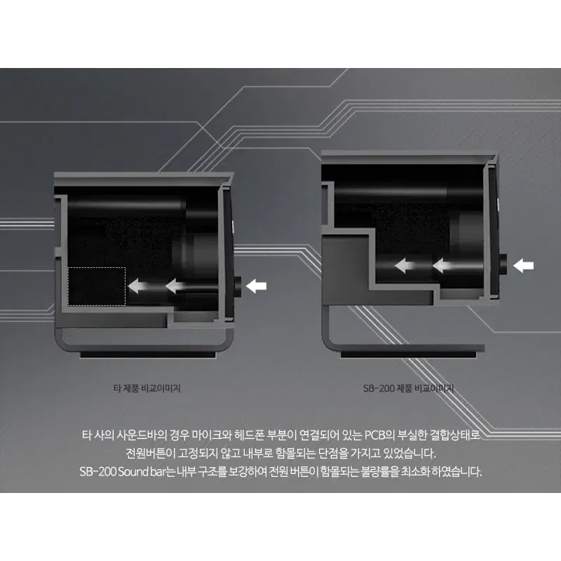 USB전원 컴퓨터용 바형 스피커