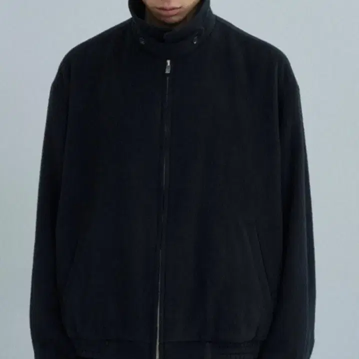 스틸네스 Brushed Wool Blouson Black 2