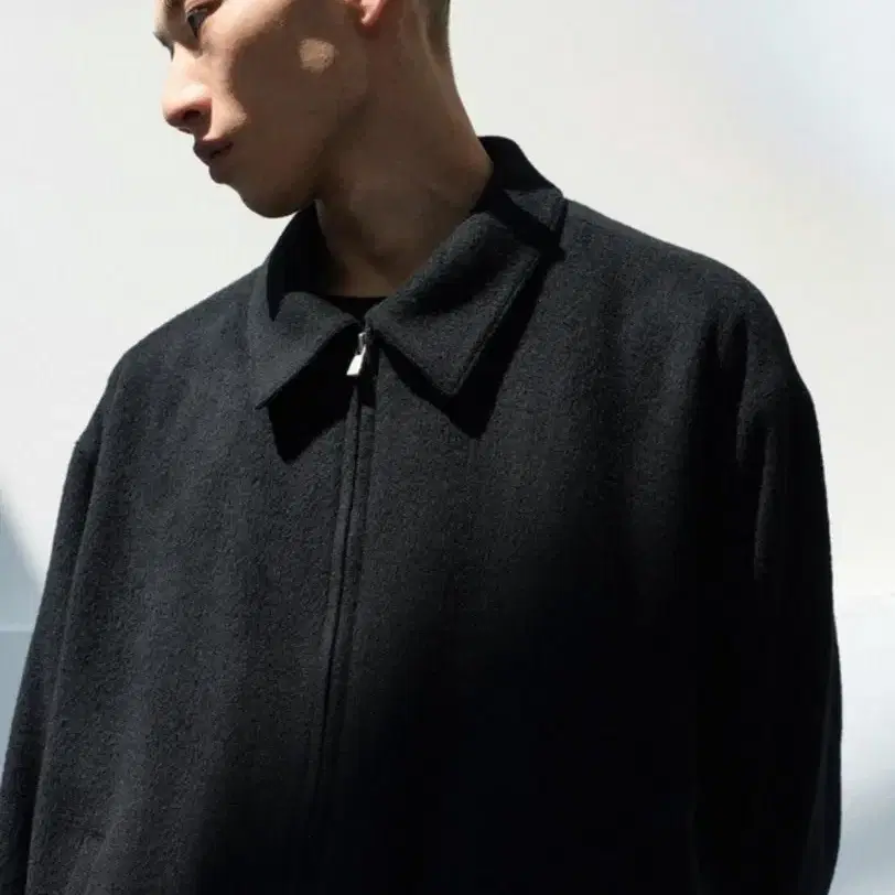 스틸네스 Brushed Wool Blouson Black 2