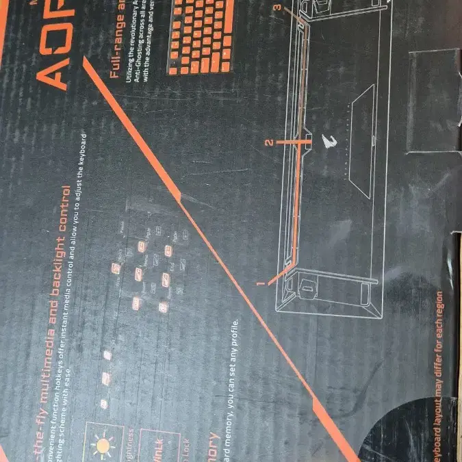 새상품)기가바이트 AORUS K1 기계식 키보드