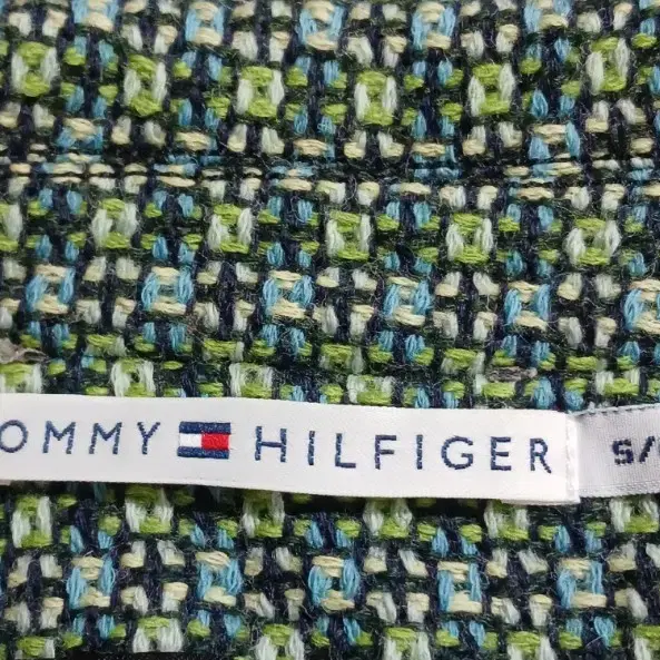 타미힐피거 TOMMY HILFIGER  100%울 트위드 롱 코트