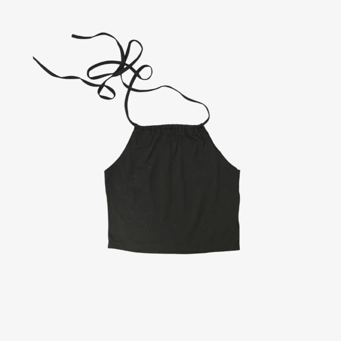 halter sleeveless cropped top