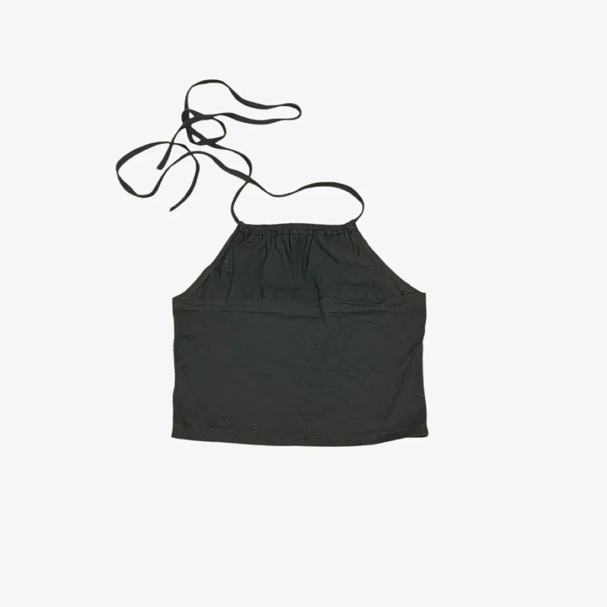 halter sleeveless cropped top