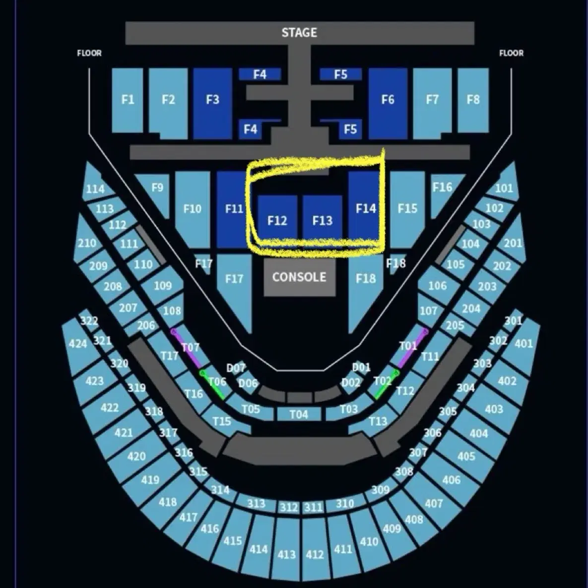 Nct127 콘서트 막콘 양도받아요 vip f12 f13 f14