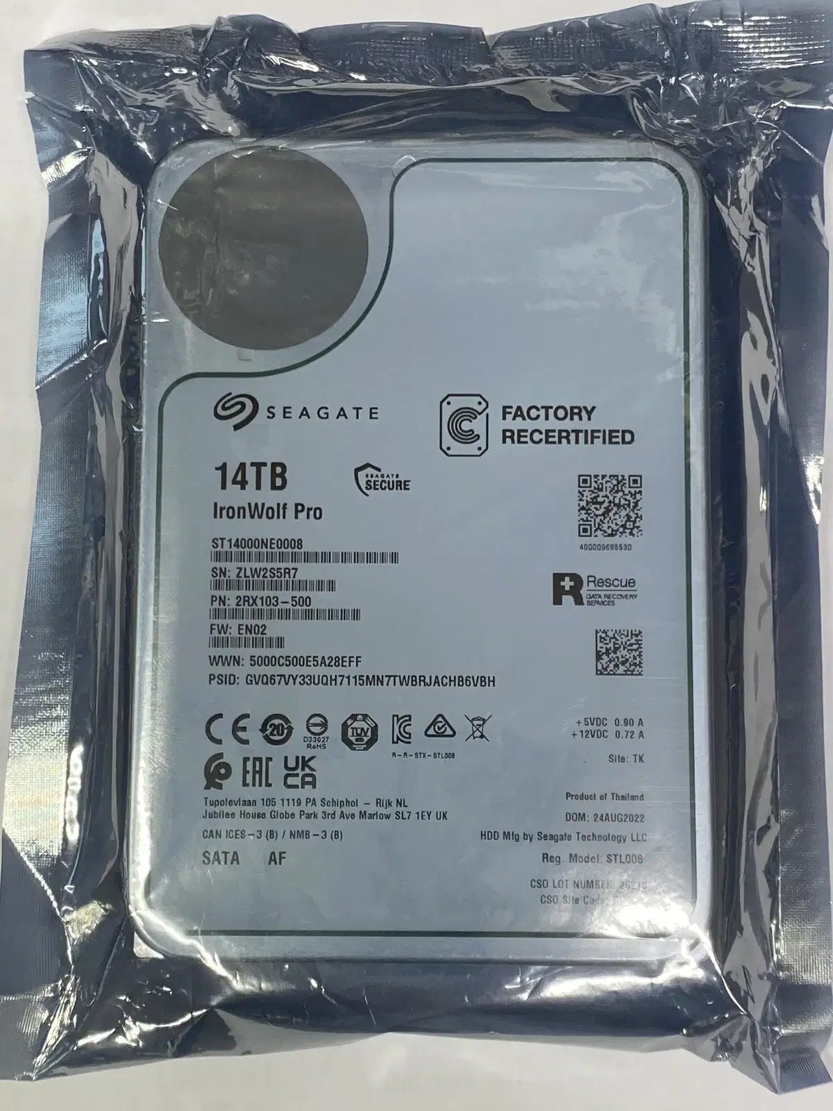 Seagate 14TB IronWolf Pro HDD 14테라 아이언울프