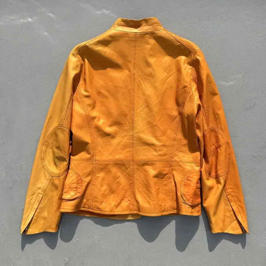 vintage orange leather jacket