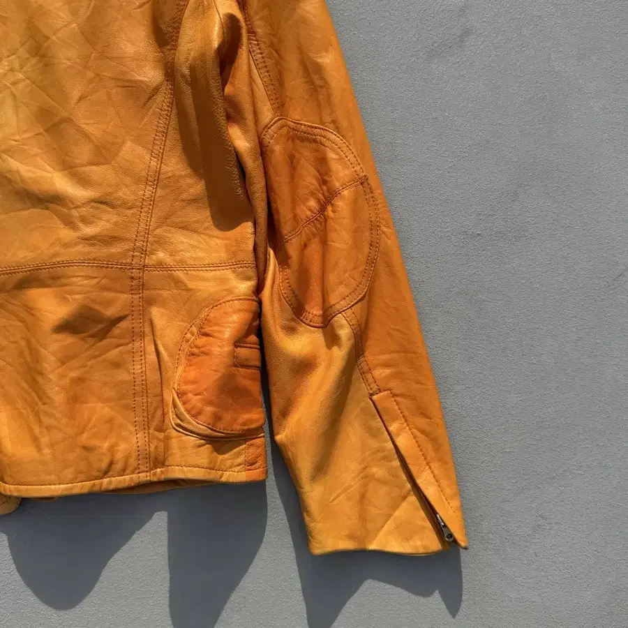 vintage orange leather jacket