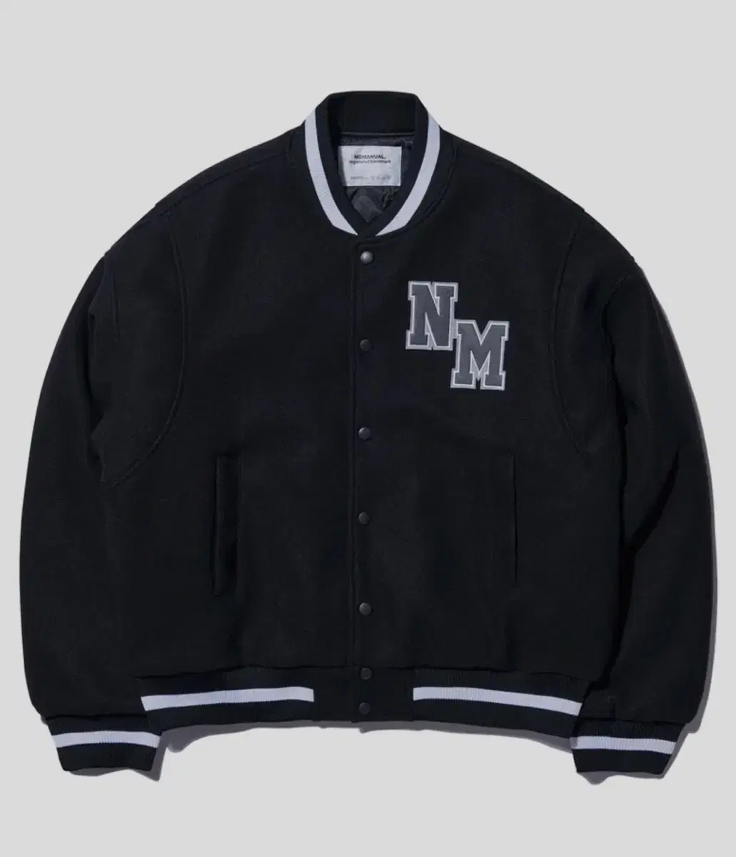 노메뉴얼 TAYLOR VARSITY JACKET - BLACK