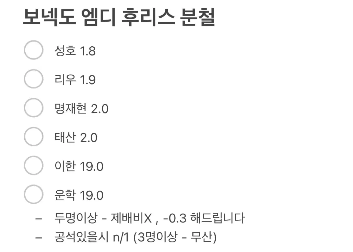 보넥도 엠디 후리스 분철