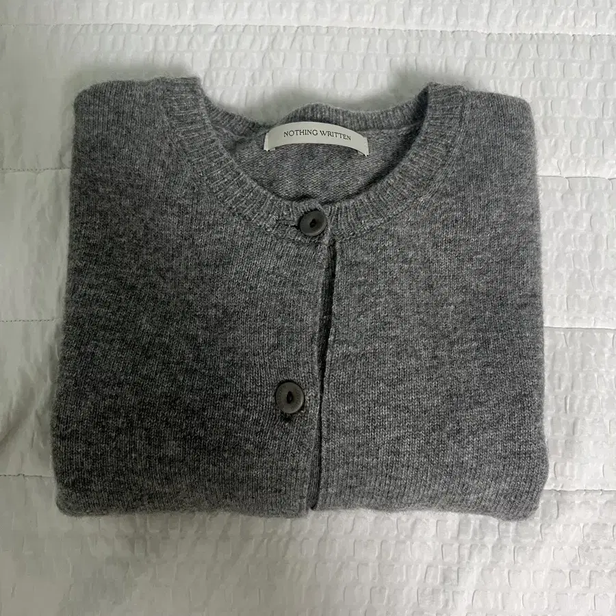 낫띵리튼 가디건 Tome round cardigan (Gray)