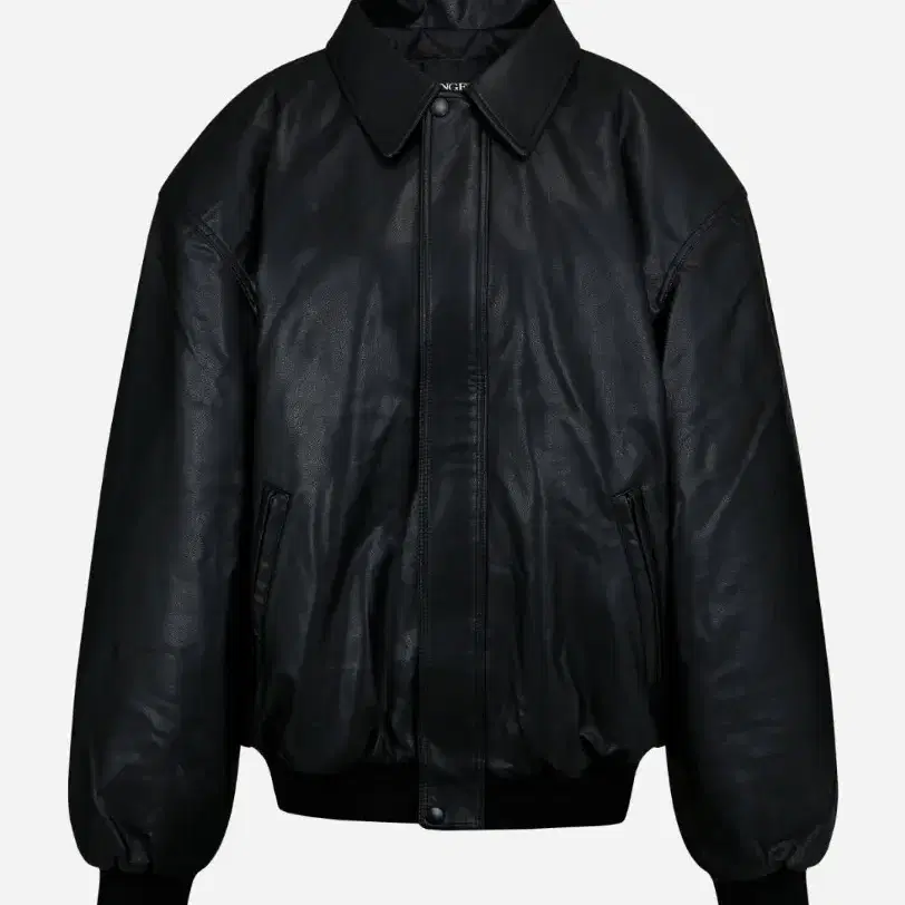 LANGER basic faux leather jacket