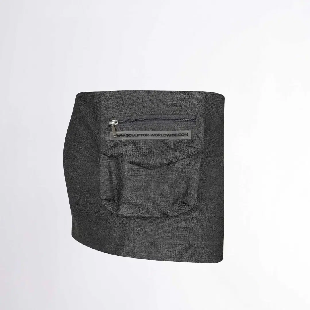 스컬프터 치마 Waist Point Classic Skort Gray