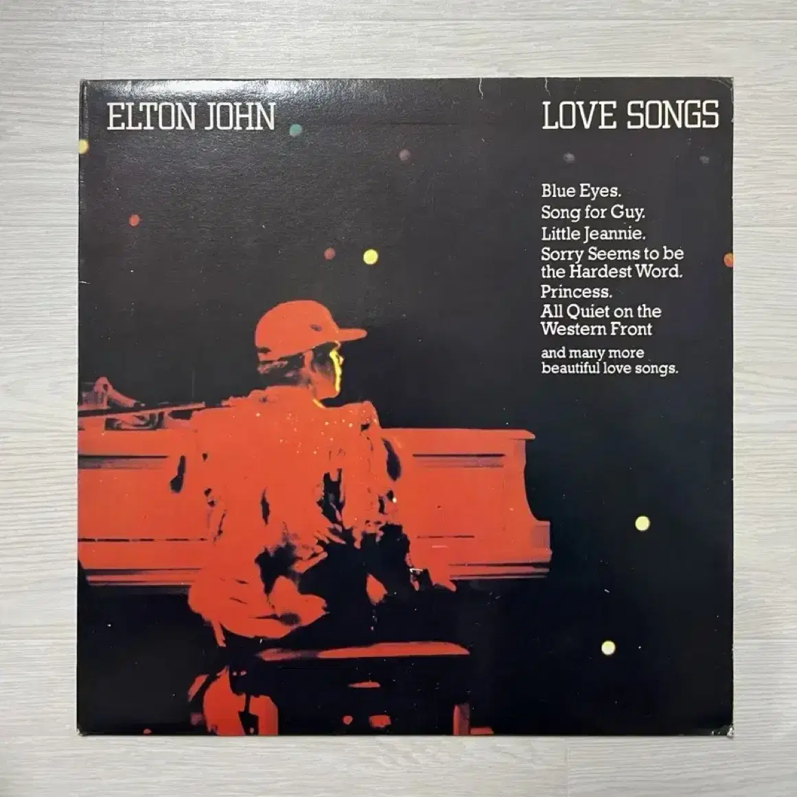 ELTON JOHN LOVE SONGS LP 엘튼존 엘피