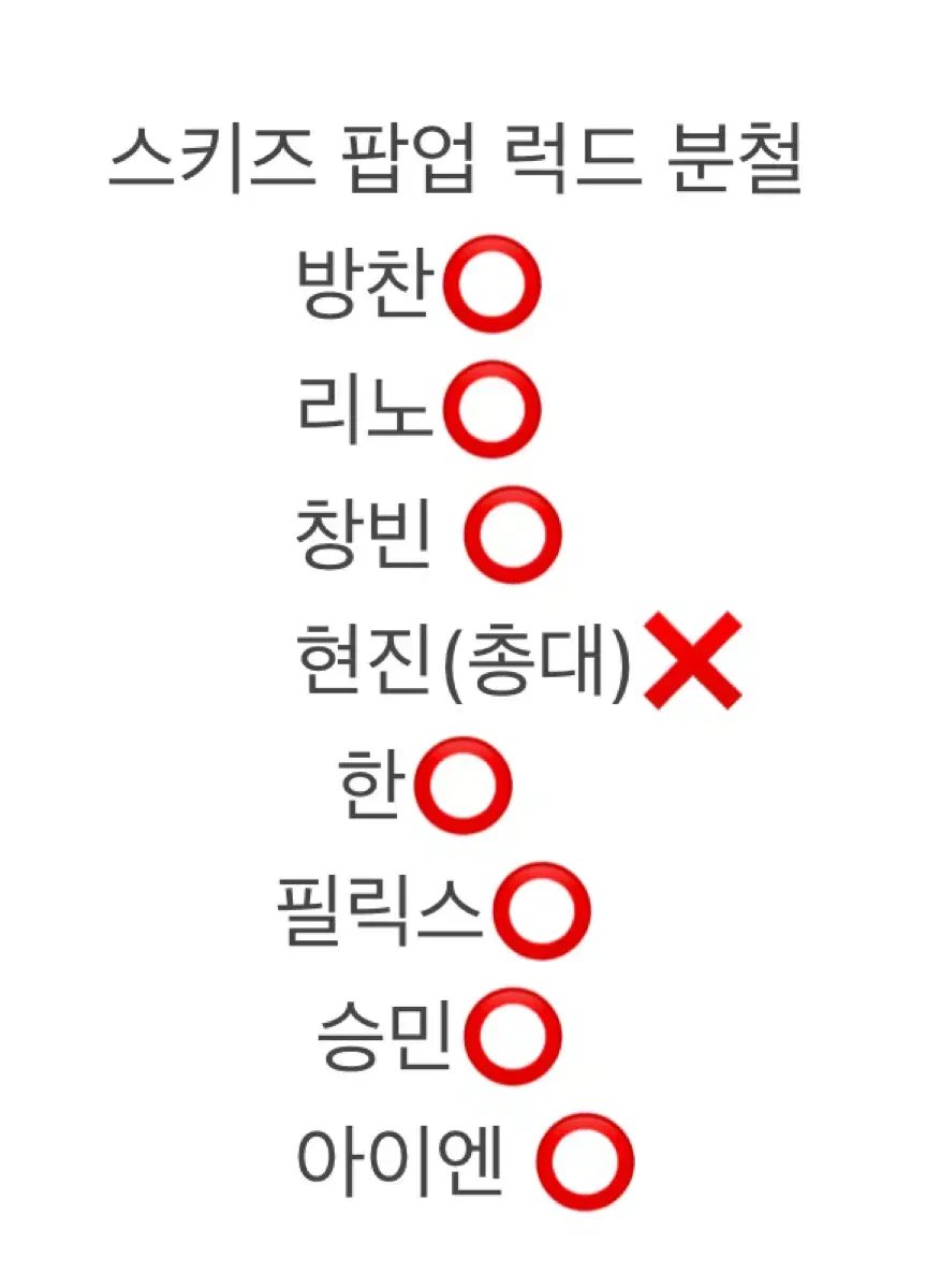 스키즈 HOP 팝업 럭키드로우 럭드 분철 미공포 앨범