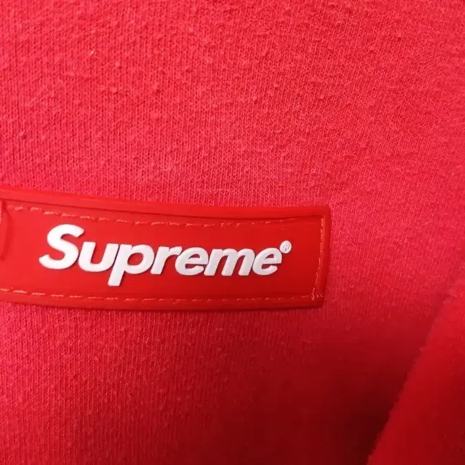 슈프림 레드 후드 집업(XL) Supreme Windstopper Zip