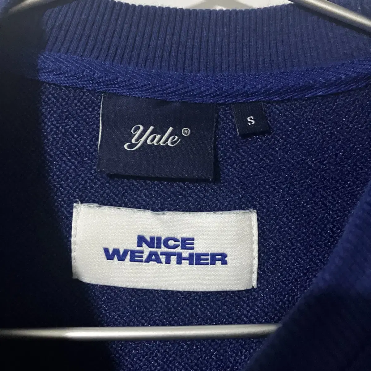 YALE x NICEWEATHER 한정 콜라보 맨투맨 S