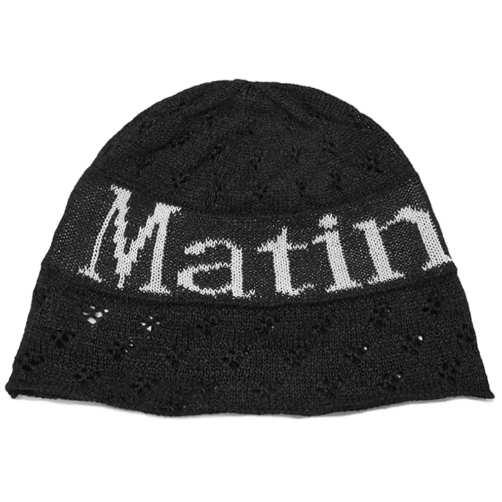 Matin Kim 마뗑킴 MATIN LOGO CROCHET BEANIE