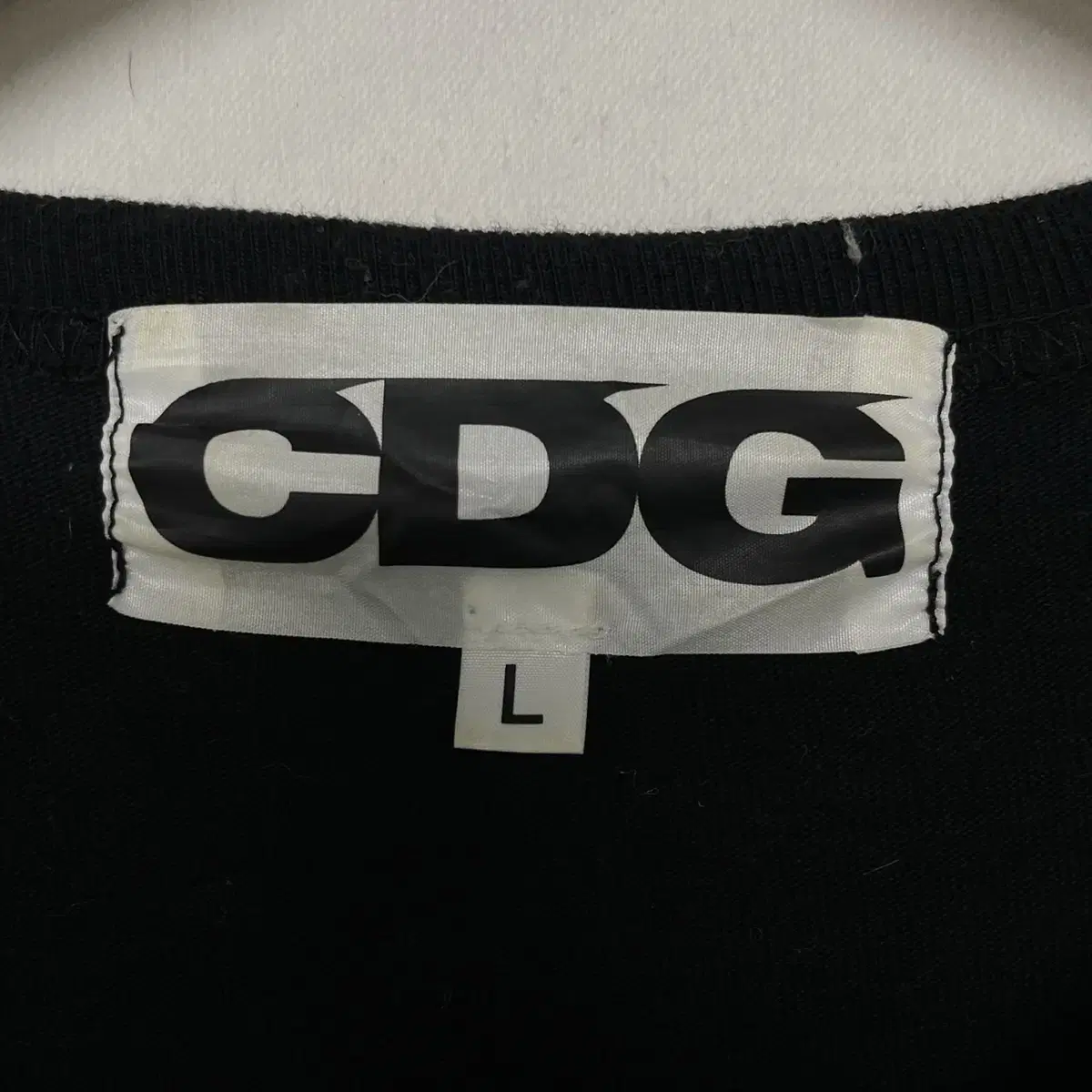 CDG 꼼데가르송 사이드 레터링 롱슬리브 블랙