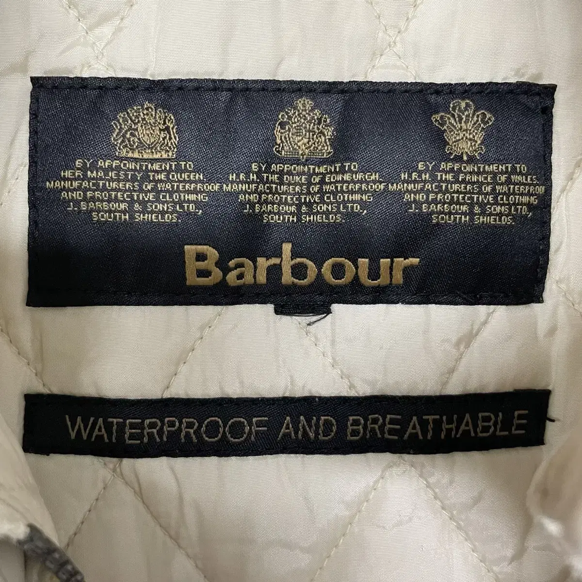 바버 Barbour 우먼스 인터네셔널 워터프루프 레인 자켓 베이지 아이보