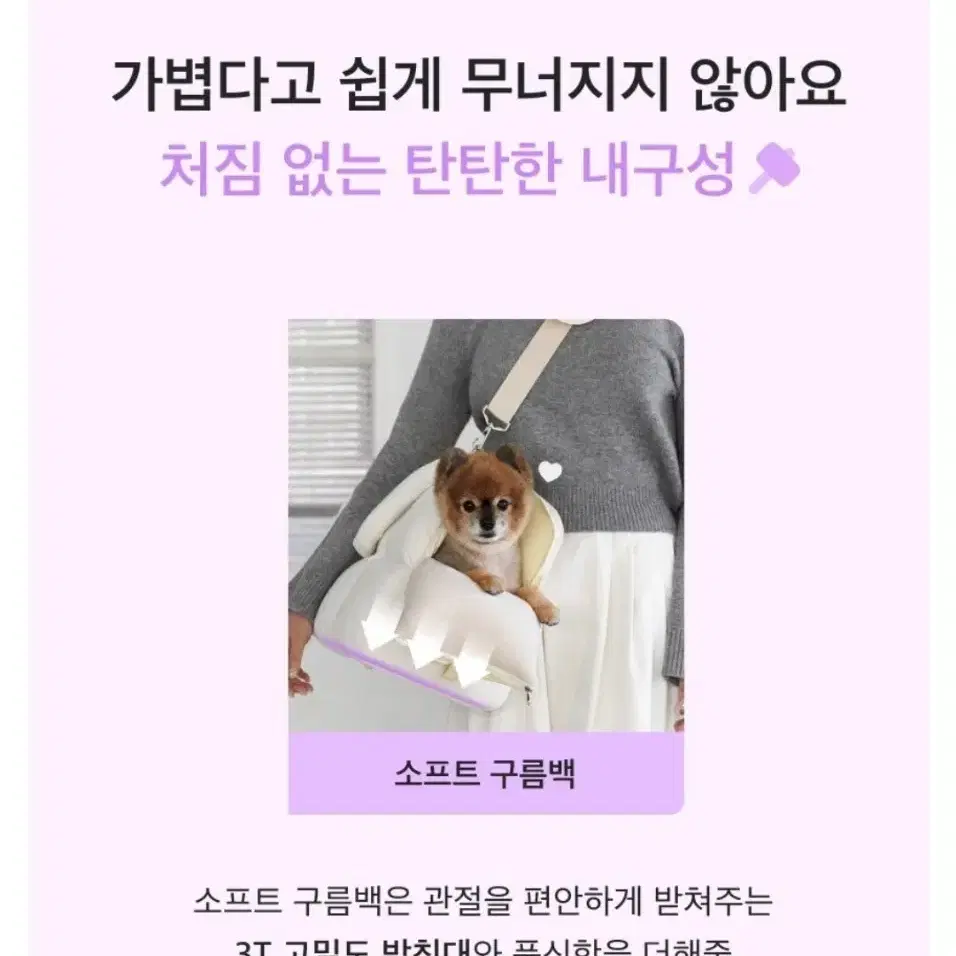 (라벤더)네오핏 강아지 이동가방