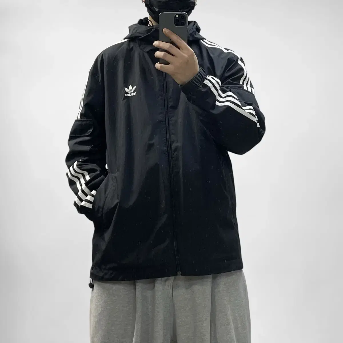 adidas Trefoil Logo 3s Cargo Pocket Windbreaker Jacket