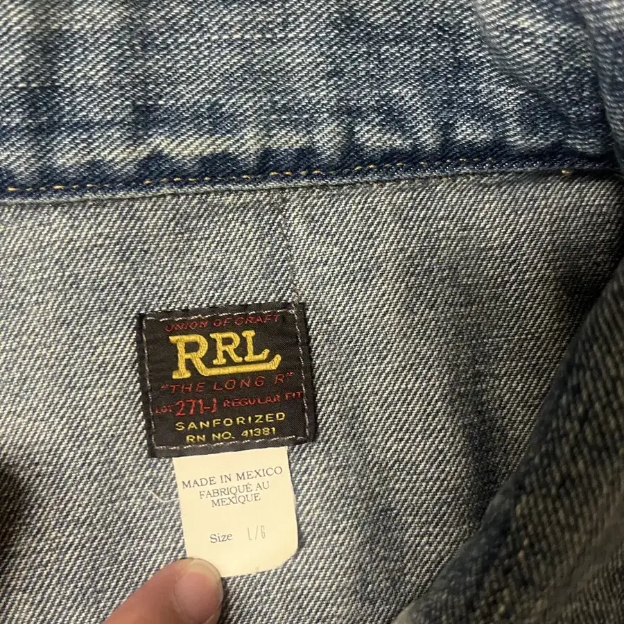 Rrl 데님자켓 lot271