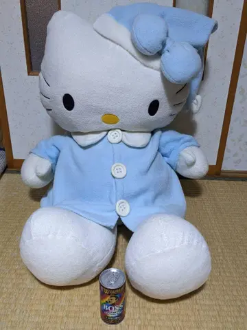 레트로 레어 키티특대형 봉제 인형 파자마
