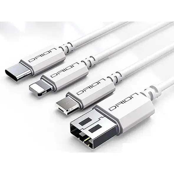 USB-A 2.0 to 8핀 고속 충전케이블 화이트1.5m