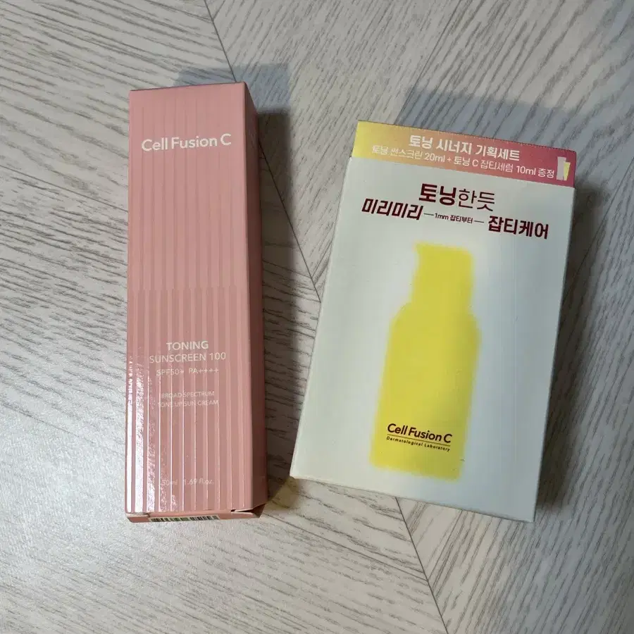 셀퓨전씨 토닝썬50ml+잡티세럼기획세트 일괄판매