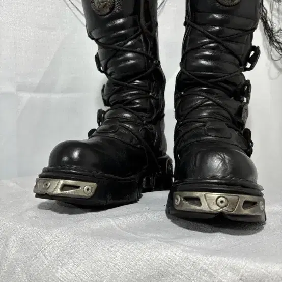 NewRock Flame Skull Punk Boots