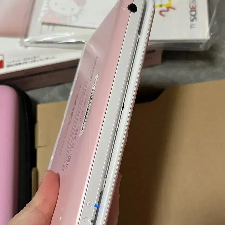 닌텐도 3DS XL 핑크화이트 박스O, 파우치포함