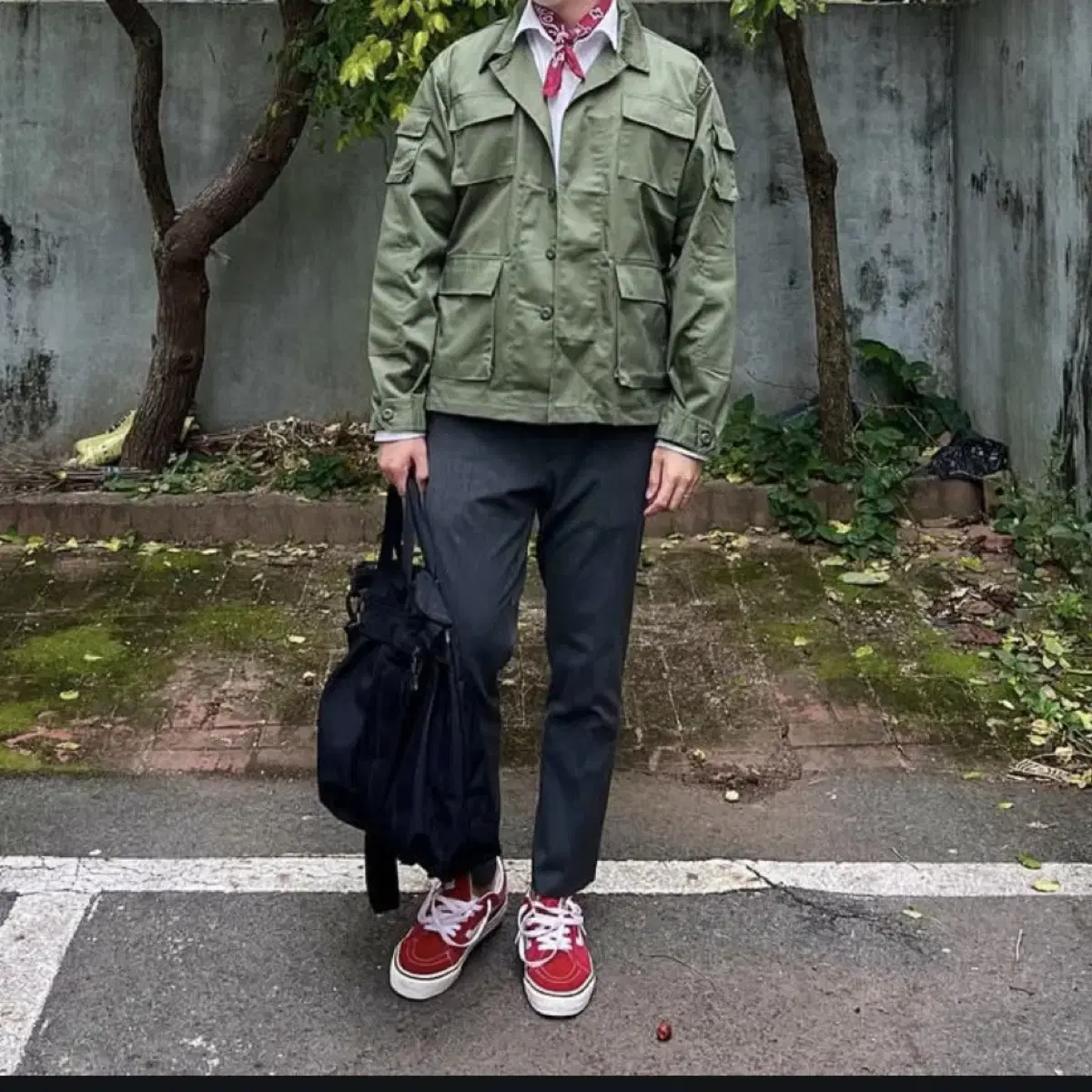 [YMCLKY] BDU FATIGUE JACKET olive Large