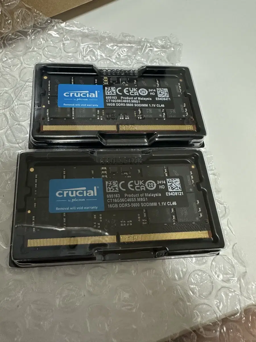 크루셜 ddr5 16g ram 2개