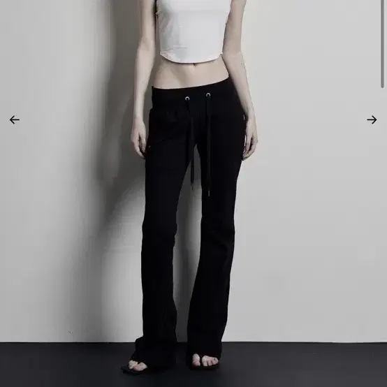 보헤미안서울  BASIC BOOTCUT SWEAT PANTS, BLACK