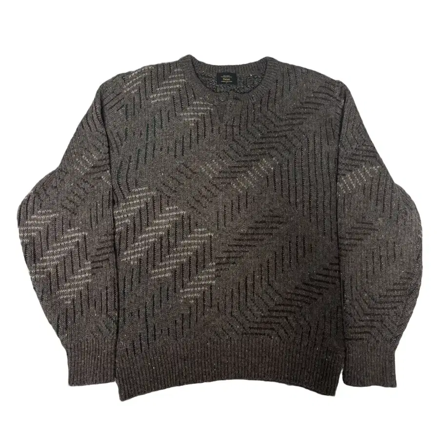 Button Pattern Sweater(brown)