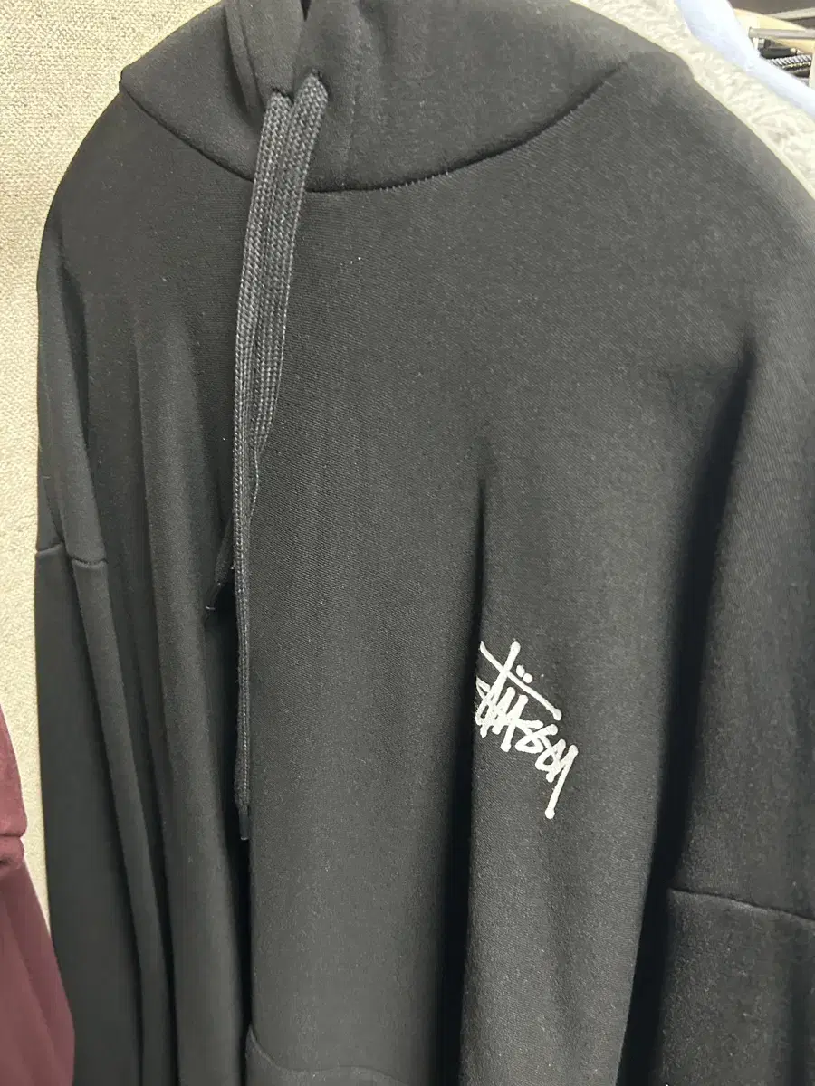 stussy 스투시 기모 후드티 xl