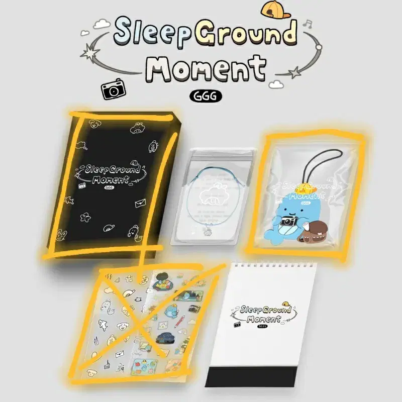 Sleepground season's greetings buncheol!(sticker,luggage tag)