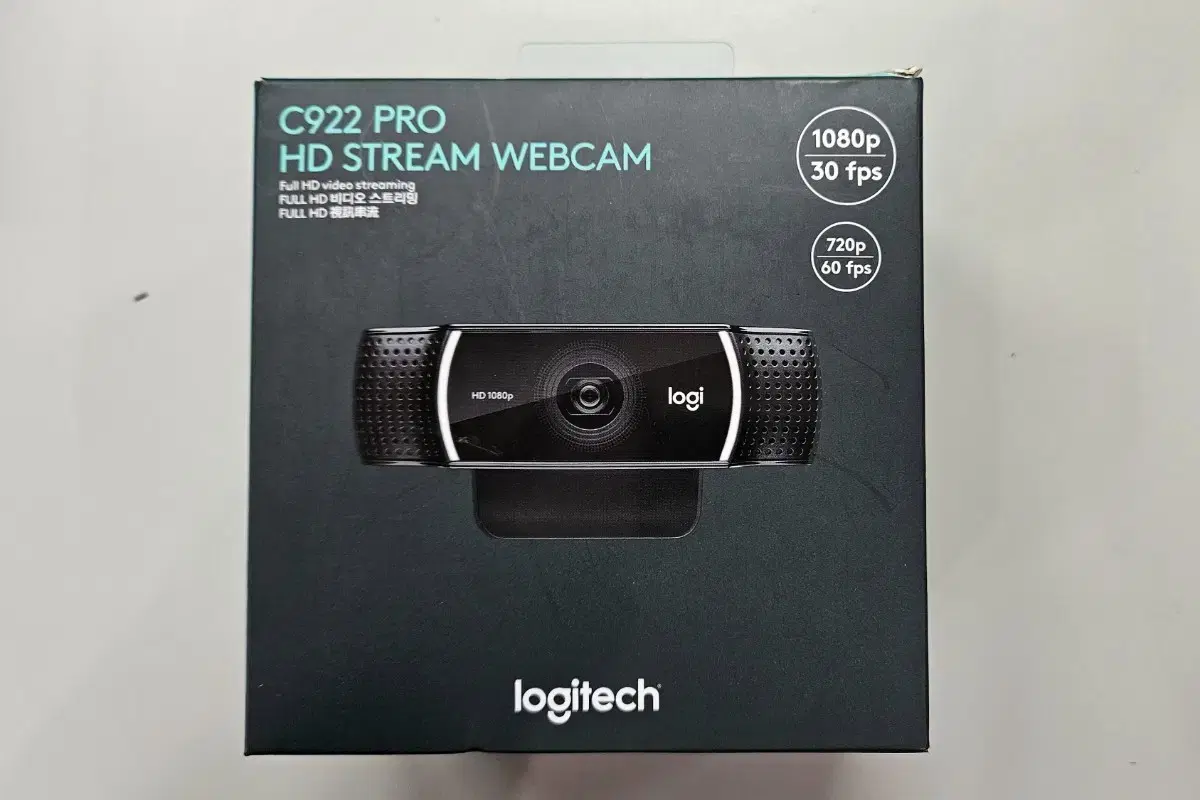 로지텍 웹캠 C922 PRO STREAM WEBCAM 신품