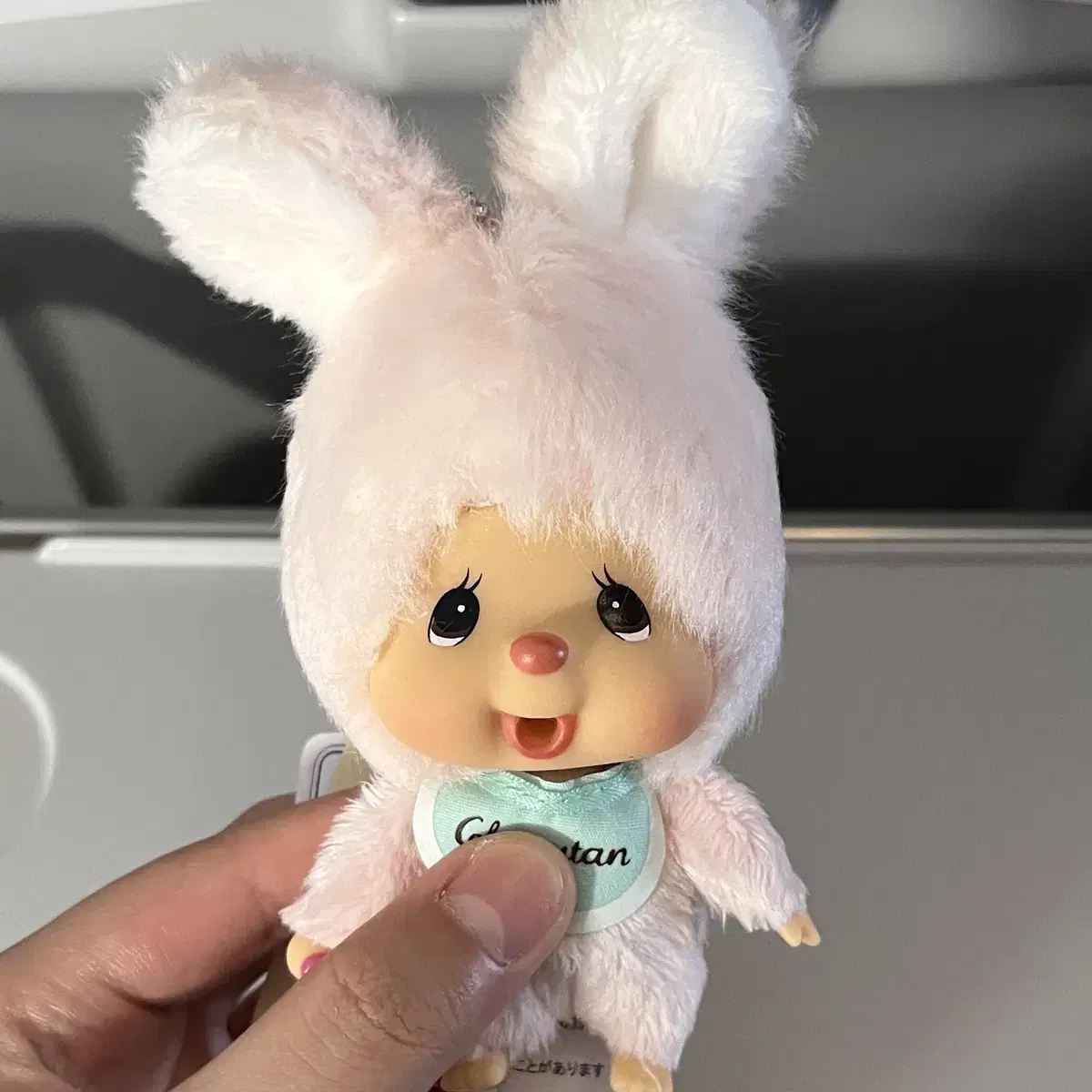 Monchichi bunny keyring Mascot