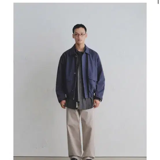 새거) 라퍼지스토어 클래식 헤링본 자켓_Washed Navy