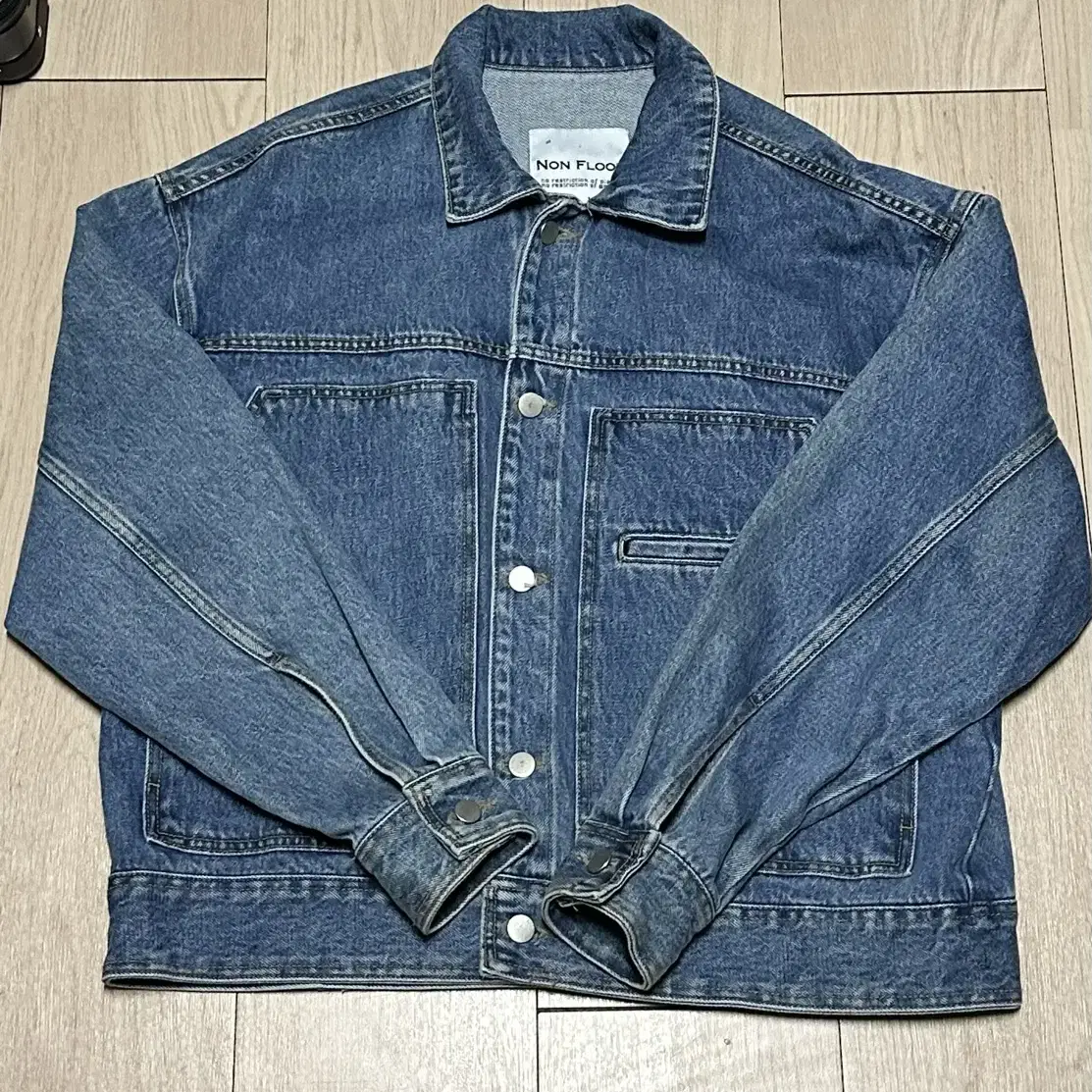 논플로어 WAVE BLUE DENIM JACKET m사이즈